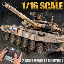 Load image into Gallery viewer, BESTYMXY RC Tank Russian T-90 Main Battle Tank, 1/16 2.4ghz Remote Control Vehicle with Sound & Light