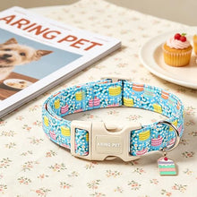 Load image into Gallery viewer, ARING PET Happy Birthday Dog Collar, Cute Blue Cake Doggy Collars for Puppy Small Medium Large Boy Girl Dogs, for Dog Birthday Parties Photo Shoots Celebration Gifts-S