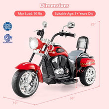 Load image into Gallery viewer, Costzon Kids Motorcycle, 6V Battery Powered Ride on Chopper Motorcycle w/Horn, Headlight