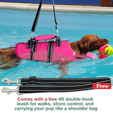 Load image into Gallery viewer, Fragralley Dog Life Jacket with Self-Locking Zipper, High-Buoyancy Ripstop Dog Swimming Vest, Floating Vest with Rescue Handle for Swimming and Boating, PFD Available for Small, Medium, and Large Dogs