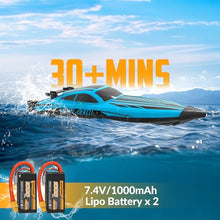 Load image into Gallery viewer, volantexrc Brushless RC Boats for Adults, 30+MPH Fast Remote Control Boat (79705 Blue)