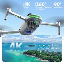 Load image into Gallery viewer, HZMOFTJ Drones With Dual Camera For Adults 4k,Gps Drone With Screen On Controller,Electric Adjustable Camera 90 °,Auto Return,Obstacle Sensing,Ai Track&Orbit Mode,50 Mins Flight,2 Battery ,For Beginner Toy Gifts