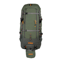 Load image into Gallery viewer, SPIKA Hunting Backpack Internal Frame for Men Waterproof Hunting Pack with Rifle Holder Rain Cover Extendable 80L+ Capacity