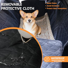 Load image into Gallery viewer, CoSofSLIP Dog Car Seat Cover 2 Piece Seat Waterproof Hammock and Brown Cover,Scratch Proof Nonslip Back Seat Pet Bed Mat for Travel Durable Soft Back Seat Covers for Cars Trucks and SUVs
