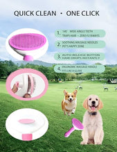 Load image into Gallery viewer, Dog Cat Grooming Kit, Brushes, Dematting Rake and Comb, Nail Clipper, Nail File, Flea Comb (Pink 6 Kits)