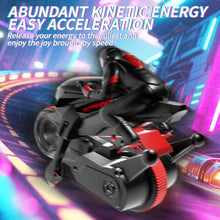 Load image into Gallery viewer, High-Speed Drift Remote Control Bike, 2.4GHz Control, All-Terrain Racing Vehicle with LED Lights