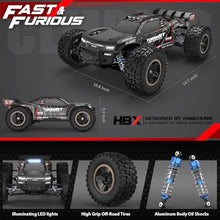 Load image into Gallery viewer, 1/12 Scale 4WD Remote Control Truck with Independent ESC, Fast RC Trucks , 45 MPH Max Speed RTR Off-Road