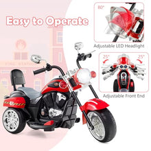 Load image into Gallery viewer, Costzon Kids Motorcycle, 6V Battery Powered Ride on Chopper Motorcycle w/Horn, Headlight