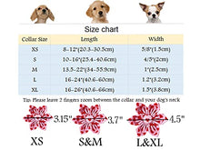 Load image into Gallery viewer, ARING PET Valentine's Day Dog Collar-Adorable Pink Heart Dog Collar with Flower, Adjustable Cotton Girl Dog Collars with Metal Buckle