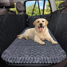 Load image into Gallery viewer, CoSofSLIP Dog Car Seat Cover 2 Piece Seat Waterproof Hammock and Grey Cover,Scratch Proof Nonslip Back Seat Pet Bed Mat for Travel Durable Soft Back Seat Covers for Cars Trucks and SUVs