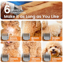 Load image into Gallery viewer, oneisall Dog Grooming Vacuum, Pet Grooming Vacuum with Clipper Nail Grinder, 1.5L Dust Cup Dog deshedding Brush with 7 Tools for Shedding Pet Hair, Home Cleaning (Grey)