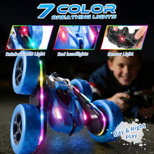 Load image into Gallery viewer, Zalneo Remote Control Stunt Car 4WD 360° Flip Double‑Sided RC Cars, LED Light Bar, USB‑C