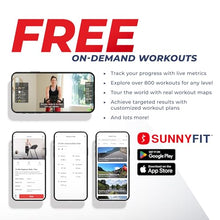 Load image into Gallery viewer, Sunny Health & Fitness Premium High-Intensity Smart Stepper Stair Climber Commercial Grade 25 Levels EMS, Cardio Workouts Free SunnyFit App Bluetooth Connection 400LB Capacity - SF-X7300SMART