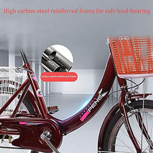 Load image into Gallery viewer, Adult Tricycle - 3 Wheel Bikes for Adults Shopping Safe Adult Tricycle 20inch Single Speed 3 Wheels Bik, Wine Red