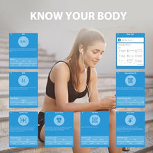 Load image into Gallery viewer, Scale for Body Weight, Digital Weight Scale with Color-Changing, Most Accurate to 0.2lb, Bluetooth Bathroom Scale with Bmi, Body Fat, Muscle Mass, 18 Body Composition Analyzer Sync App, 400 lbs-White