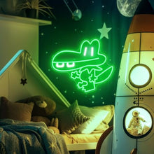 Load image into Gallery viewer, Officially Licensed Dog Man BUB LED Neon Sign – Vibrant Kids’ Bedroom & Game Room Wall Decor, Safe Movie-Themed Gift for Fans Christmas/Birthday (15x13 Inches)