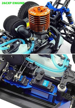 Load image into Gallery viewer, 1/8 RC Truck for Adult 90KM/H 4WD Gas Powered RC Car 94970 26CXP Engine Fast Speed Remote Control Truck, Blue