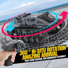 Load image into Gallery viewer, RC Military Tank Armored Fighting Car with LED Lights, 2.4G Remote Control (Grey)