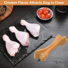 Load image into Gallery viewer, Pasking 2 Pack Dog Chew Toys for Aggressive Chewers, Chicken Flavor Indestructible Nylon Puppy Bone Tough Teething & Calming for Large Medium Breeds(10lbs-70lbs) Birthday Gift Christmas