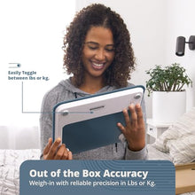 Load image into Gallery viewer, Greater Goods AccuCheck Digital Scale for Body Weight - Accurate Digital Bathroom Scale with High-Precision Sensors, Large Easy-to-Read Backlit Display, 400 lb Capacity, Auto Step-On (Stone Blue)