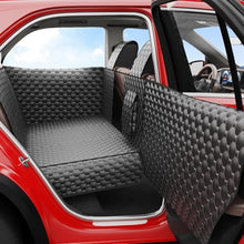 Load image into Gallery viewer, DIAMOOKY Dog Car Seat Cover for Back Seat, Waterproof Back Seat Extender for Dogs w/Door & Headrest Protector, Hard Bottom Pet Bed Hammock Holds 420lbs, for Cars SUVs Small Trucks(Not for 3-row seats)