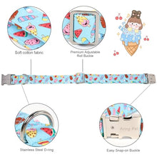 Load image into Gallery viewer, ARING PET Summer Dog Collar with Bow, Cute Blue Ice Pop Sailor Bowtie Pet Doggy Collars with Metal Buckle for Puppy Small Medium Large Boy Girl Dogs-XL