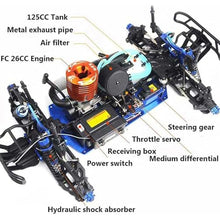 Load image into Gallery viewer, 1/8 RC Truck Hobby Grade Racing Car for Adult 20.5IN 26CXP Engine RC Rock Crawler Remote Control Buggy