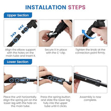 Load image into Gallery viewer, Ergonomic Forearm Crutches Spring Assist Crutches for Adults,Comfortable and Height Adjustable Arm