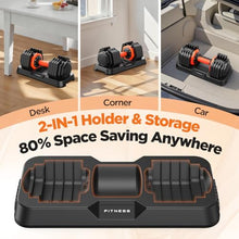 Load image into Gallery viewer, 2026 Updated Adjustable Dumbbell Set of 2, 10-in-1 Weights Dumbbell Set with Storage Box, 50lbs/25lbs