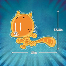 Load image into Gallery viewer, Officially Licensed Cat Kid UV Painted LED Neon Light – Inspired Wall Art, Vibrant Kids Room Decor, Superhero-Themed Night Light, Gift for Dog Man Book Fans (15 * 12.8")