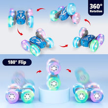 Load image into Gallery viewer, Amicool Remote Control Car for Boys 6-12 with Flashing Lights – 4WD Double-Sided