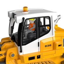 Load image into Gallery viewer, KidsFaves Pro-Grade Remote Control Bulldozer for Adult Metal Micro-Scale RC Construction Model with Leadscrew Loader System, Dual Battery Includes Portable Carry Case