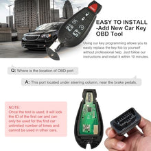 Load image into Gallery viewer, Keyless Entry Remote Key Fob Kit for Dodge Grand Caravan Chrysler Town and Country 2008 2009 2010 2011 2012 2014 2014 2015 2016, 7bottons, FCC ID: M3N5WY783X, IYZ-C01C, Smart Key Fob Replacement