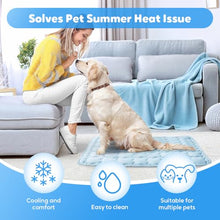 Load image into Gallery viewer, YAUNJI Dog Cooling Eco-Friendly Mat, 2026 New Portable Pet Cooling Pad for Dogs Cats Sleeping Mat for Home Outdoor, Washable Dog Water Bed for Bored Indoor Summer (White, X-Large)