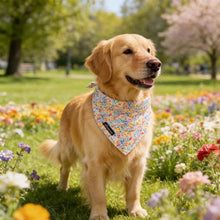 Load image into Gallery viewer, ARING PET Girl Dog Bandana, Spring Summer Daisy Floral Pet Bandana Scarf Triangle Bibs for Puppy Small Medium Large Dogs-L