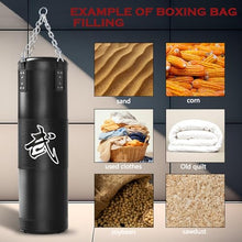 Load image into Gallery viewer, Mesetast Punching Bag for Adults, 4ft Heavy Boxing Bag Set with 12oz Boxing Gloves, MMA Karate Kickboxing Boxing Home Gym Martial Art - Unfilled