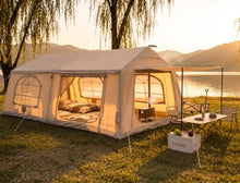 Load image into Gallery viewer, Inflatable Tent 8-10 Person|Blow Up Tent with Pump|Hot Tent with Stove Jack