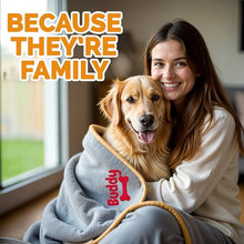 Load image into Gallery viewer, Personalized Dog Blanket with Name, Custom Blankets for Dog, Embroidered Waterproof Blanket Soft and Comfortable for Small, Medium & Large Dogs, Best Gift for Pet Lovers - Ships Next Day