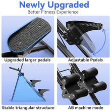 Load image into Gallery viewer, Stair Stepper & Ab Machine by SEWD, 2-in-1 Cardio Workout Equipment with Adjustable Handlebar & Large Pedals, 90% Pre-Assembled Fitness Equipment, Quickly Switch from Stepper to Abdominal Machine