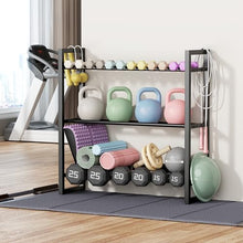 Load image into Gallery viewer, 3 Tier Dumbbell Rack, Weight Rack for Home Gym, 390 lb Capacity