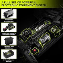 Load image into Gallery viewer, RIAARIO 1/10 Brushless RC Cars, Monster Truck, 50+ MPH, 4WD, Waterproof, Carbon Fiber, Black, Ages 8+