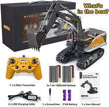 Load image into Gallery viewer, NAM Remote Control Excavator Toy 1/14 Scale Excavator, 22 Channel Upgrade Full Functional Construction Vehicles
