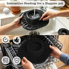Load image into Gallery viewer, JOJDZD Dog Lick Bowl with Interactive Rolling Ball & Slow Feeder, Black