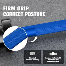 Load image into Gallery viewer, RitFit Barbell Weight Set - 4/6FT Olympic Barbell with Weight Plates (55-275LB Total) - 4FT Black/Blue Bar with 35LB Plates