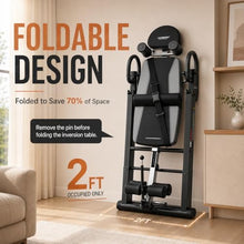 Load image into Gallery viewer, HARISON Inversion Table for Back Pain Relief - Decompression Back Stretcher, 350LBS Capacity Strength Training Inversion Equipment, Decompression Table with Safe Belt & Comfortable Ankle Holders