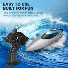 Load image into Gallery viewer, RC Boat for Adults & Kids, Metallic Blue, 2.4GHz Remote Control Racing Boat