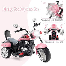 Load image into Gallery viewer, Costzon Kids Motorcycle, 6V Battery Powered Ride on Chopper Motorcycle w/Horn, Headlight