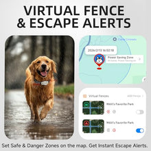 Load image into Gallery viewer, DBDD Dog GPS Tracker, AI Tracker Collar with Virtual Fence & Health Monitoring - Real Time Location Tracker for Escape Artists, Electronic Fence Collar for Medium to Large Dogs, iOS and Android