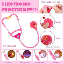 Load image into Gallery viewer, Liberry Doctor Kit for Toddlers 3 4 5 Years Old, Kids Doctor Play Set for Girls Boys Toy, Pretend Play Medical Kit with Stethoscope & Costume for Christmas Birthday Gift Pink