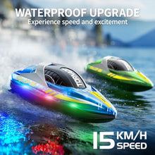 Load image into Gallery viewer, RC Boat 2 Pack Remote Control Boats for Kids & Adults,15KM/H Twin-Screw Waterproof RC Boats